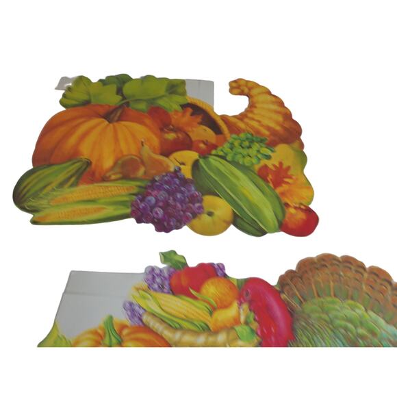 Vintage Thanksgiving Eureka Die Cut Cut Outs Set of 2 New - Picture 7 of 10